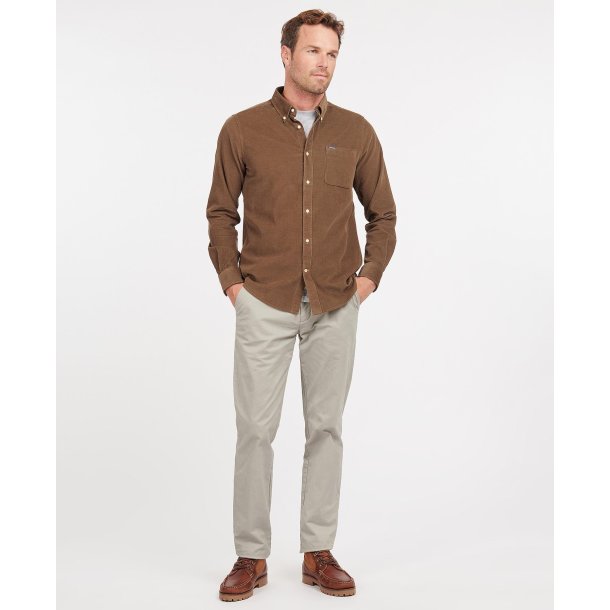BARBOUR RAMSEY TAILORED SKJORTE, BROWN