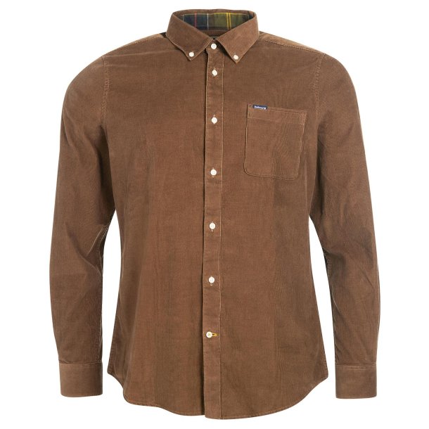 BARBOUR RAMSEY TAILORED SKJORTE, BROWN