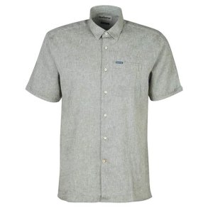 BARBOUR NELSON SUMMER SHIRT. BLEACHED OLIVE