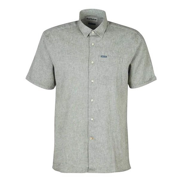 BARBOUR NELSON SUMMER SHIRT. BLEACHED OLIVE