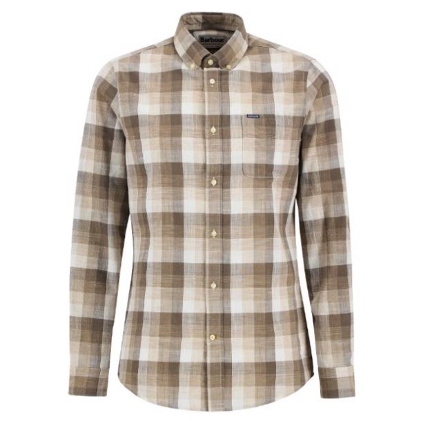 BARBOUR HILLROAD TAILORED SKJORTE, STONE