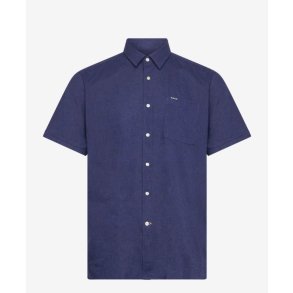 BARBOUR NELSON SS LINEN BLEND REGULAR FIT, BLUE