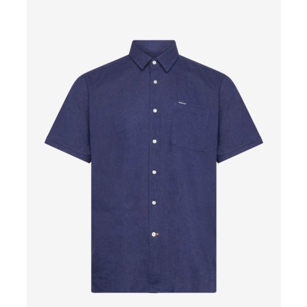 BARBOUR NELSON SS LINEN BLEND REGULAR FIT, BLUE