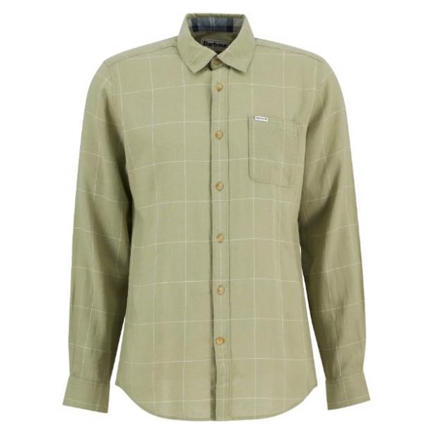 BARBOUR CITYWELL TATTERSALL TAILORED SKJORTE, SEA GREEN