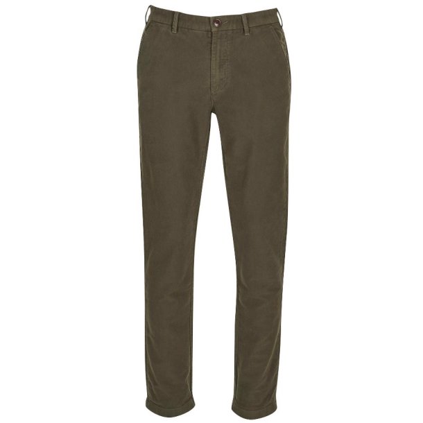 BARBOUR NEUSTON MOLESKIN DARK OLIVE BUKSER