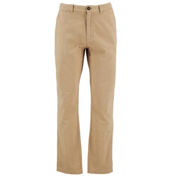 BARBOUR COTTON LINEN TAILORED BUKSER, STONE