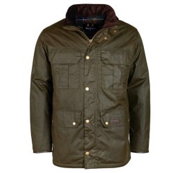 BARBOUR MALCOM WAX JAKKE, OLIVE