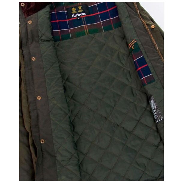 BARBOUR MALCOM WAX JAKKE, OLIVE