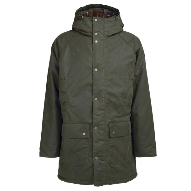 BARBOUR WAX PARKA ARMY GREEN