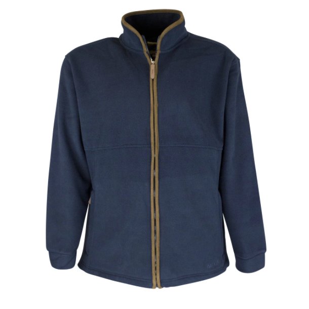 OXFORD FLEECE JAKKE, NAVY