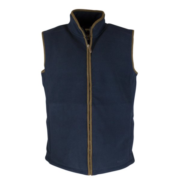 OXFORD FLEECE VEST, NAVY