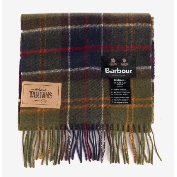 BARBOUR WOOL CASHMERE TARTAN T�RKL�DE